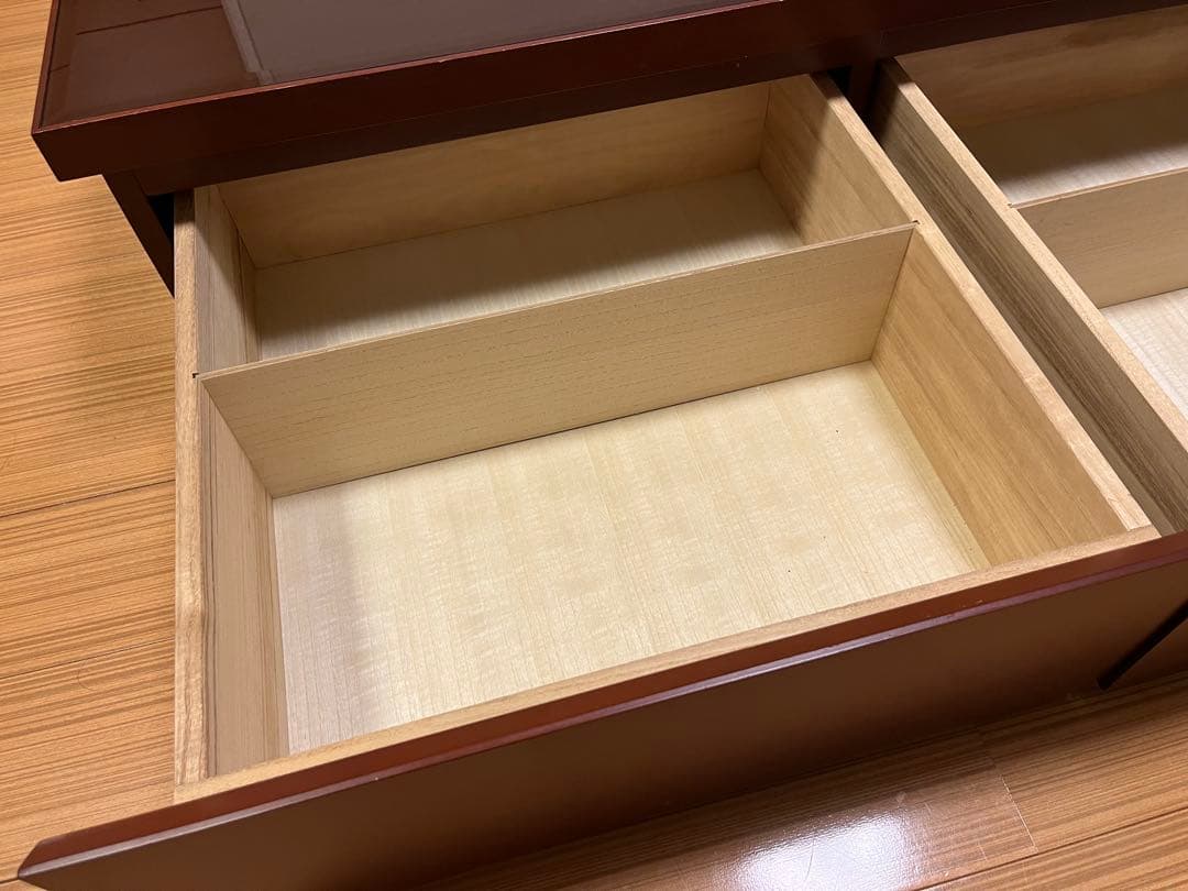 高橋工芸　ダークブラウン　アメリカンチェリー製　センターテーブル　ローテーブル