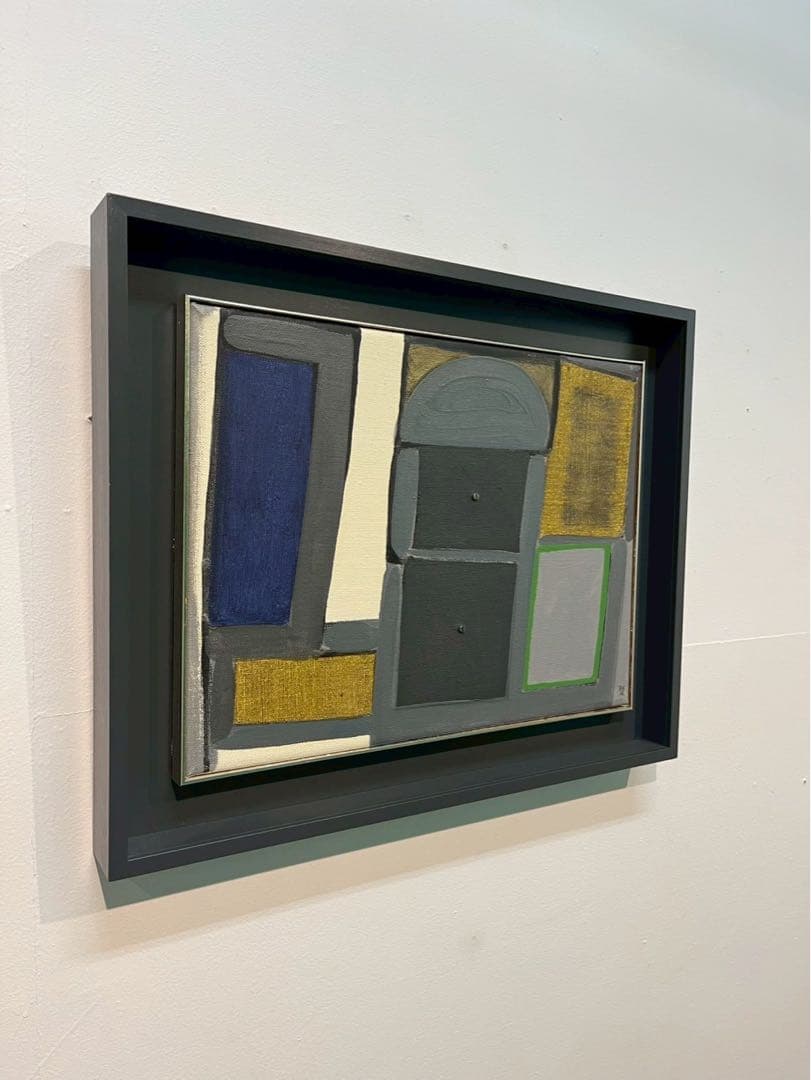 馬場彬「構成」油彩 1984年 個展出展作品