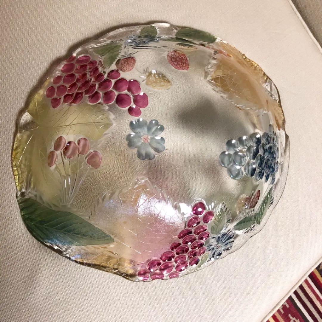 フランス ガラス皿 大皿