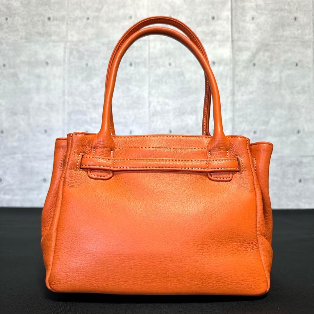 専用品HAMANO 濱野皮革工藝 オレンジ レザー トートバッグ