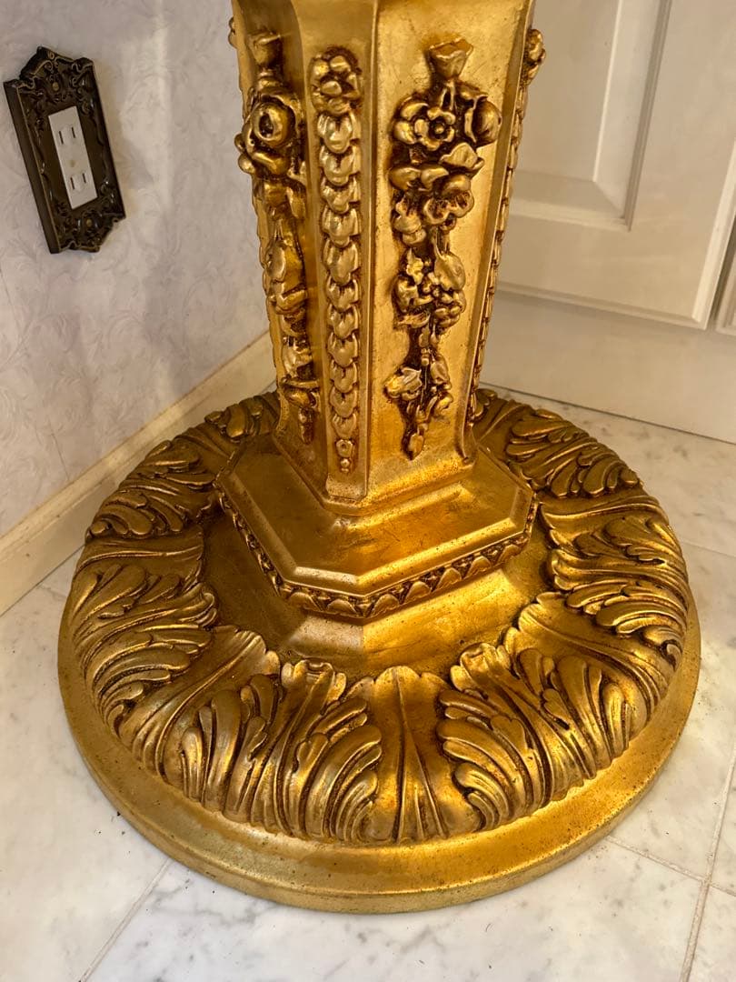 ゴールド SILIK シリック イタリア製 金箔 花台 フラワースタンド