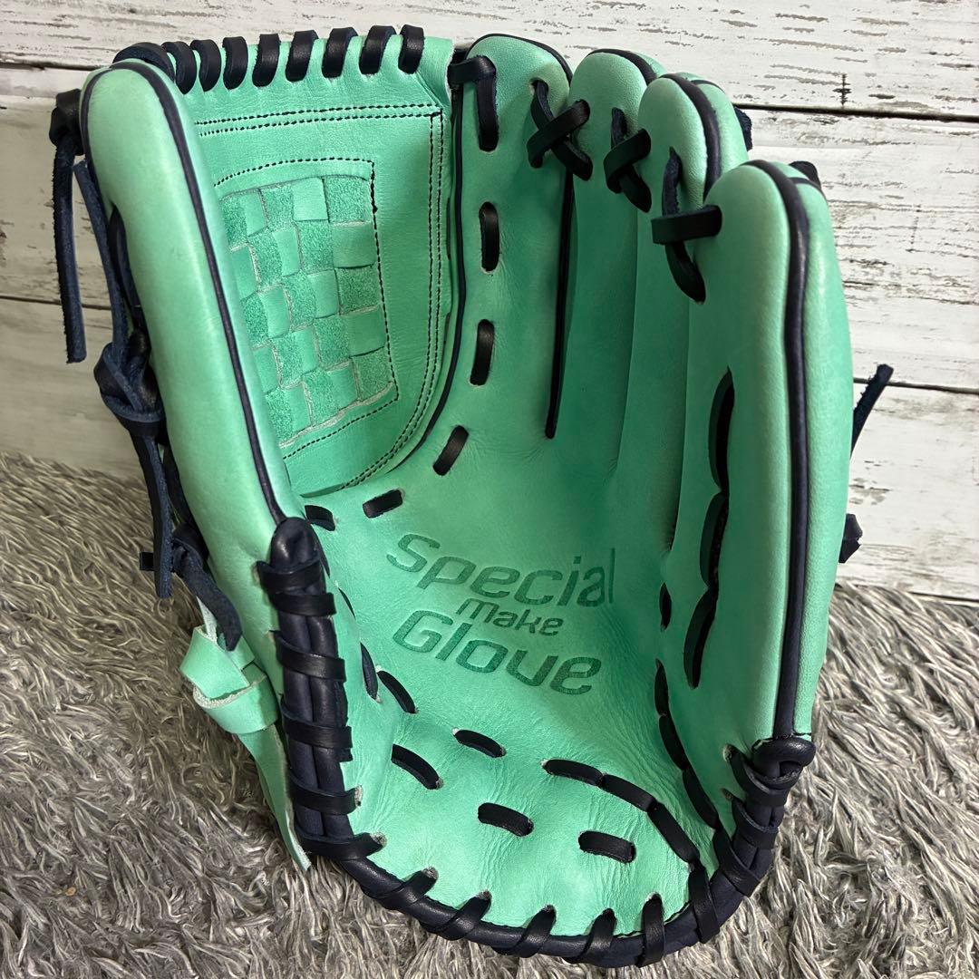 【未使用級】SSK 限定 一般軟式グローブ オールラウンド グリーン ネイビー