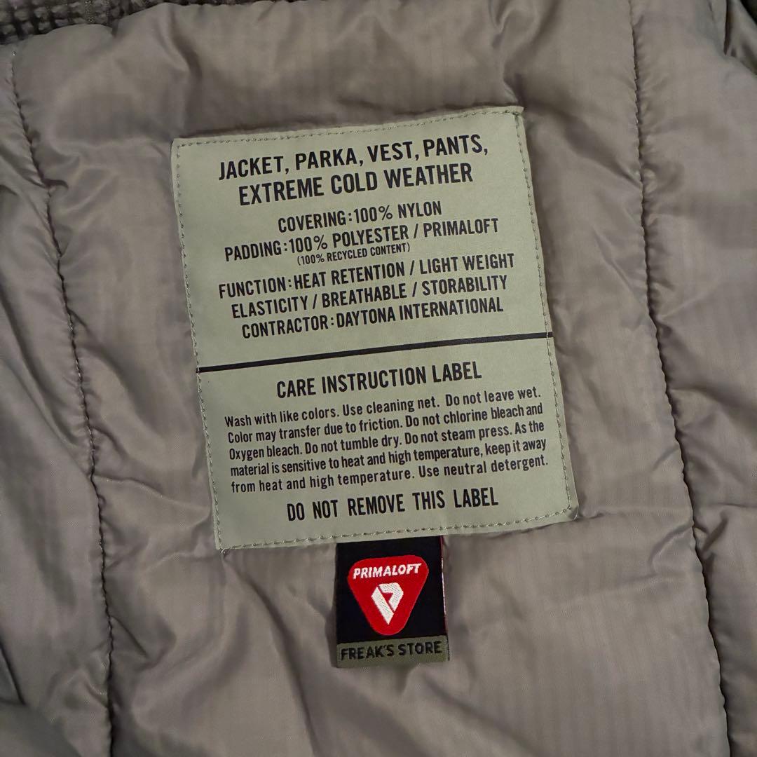 FREAKSSTORE Primaloft グレー ダウンジャケット　Mサイズ