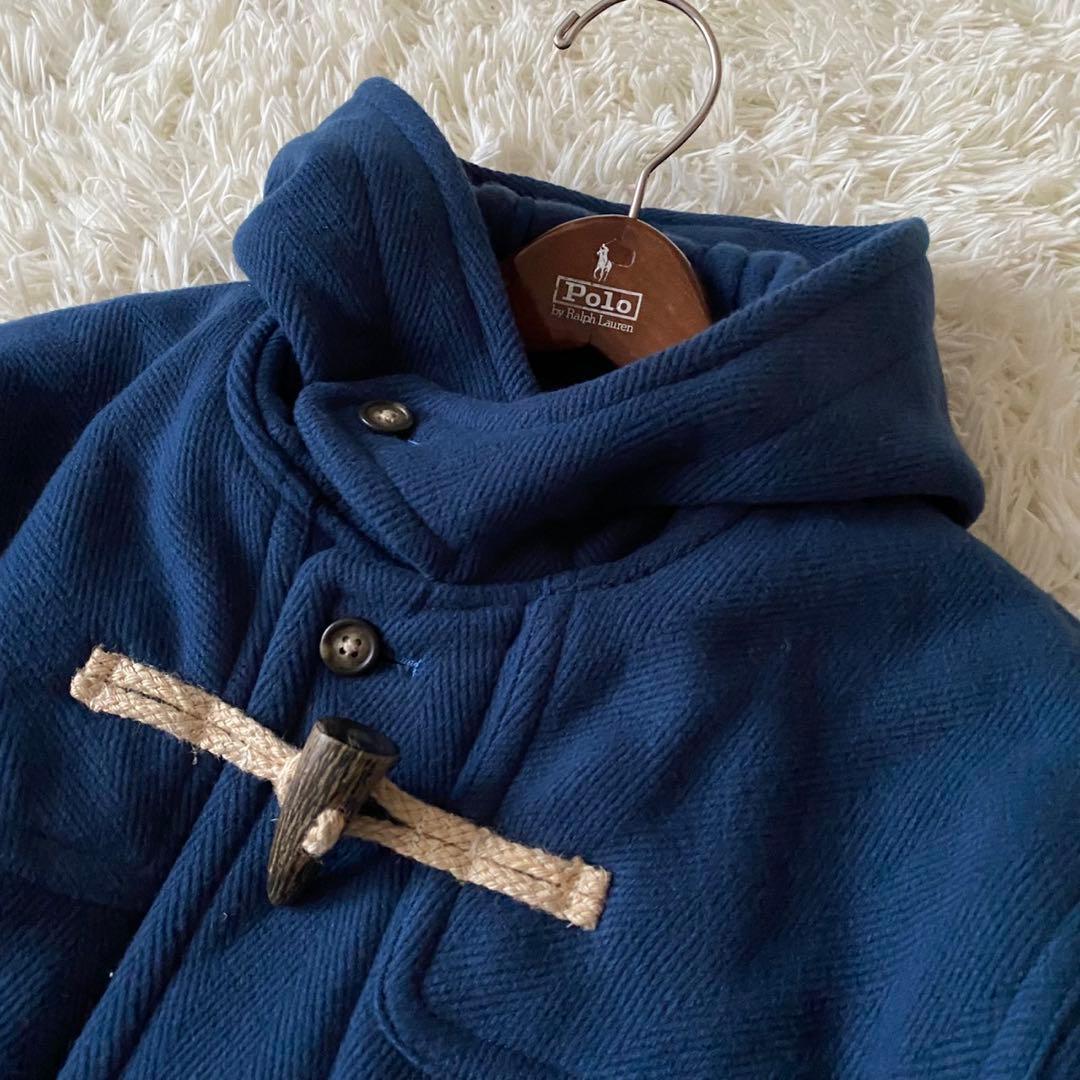 【極美品✨】Kent ヘリンボーン ダッフルコート ムーアブルック ブルー L