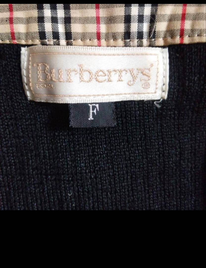 レア BURBERRYS バーバリー カーディガン ブラック ノバチェック