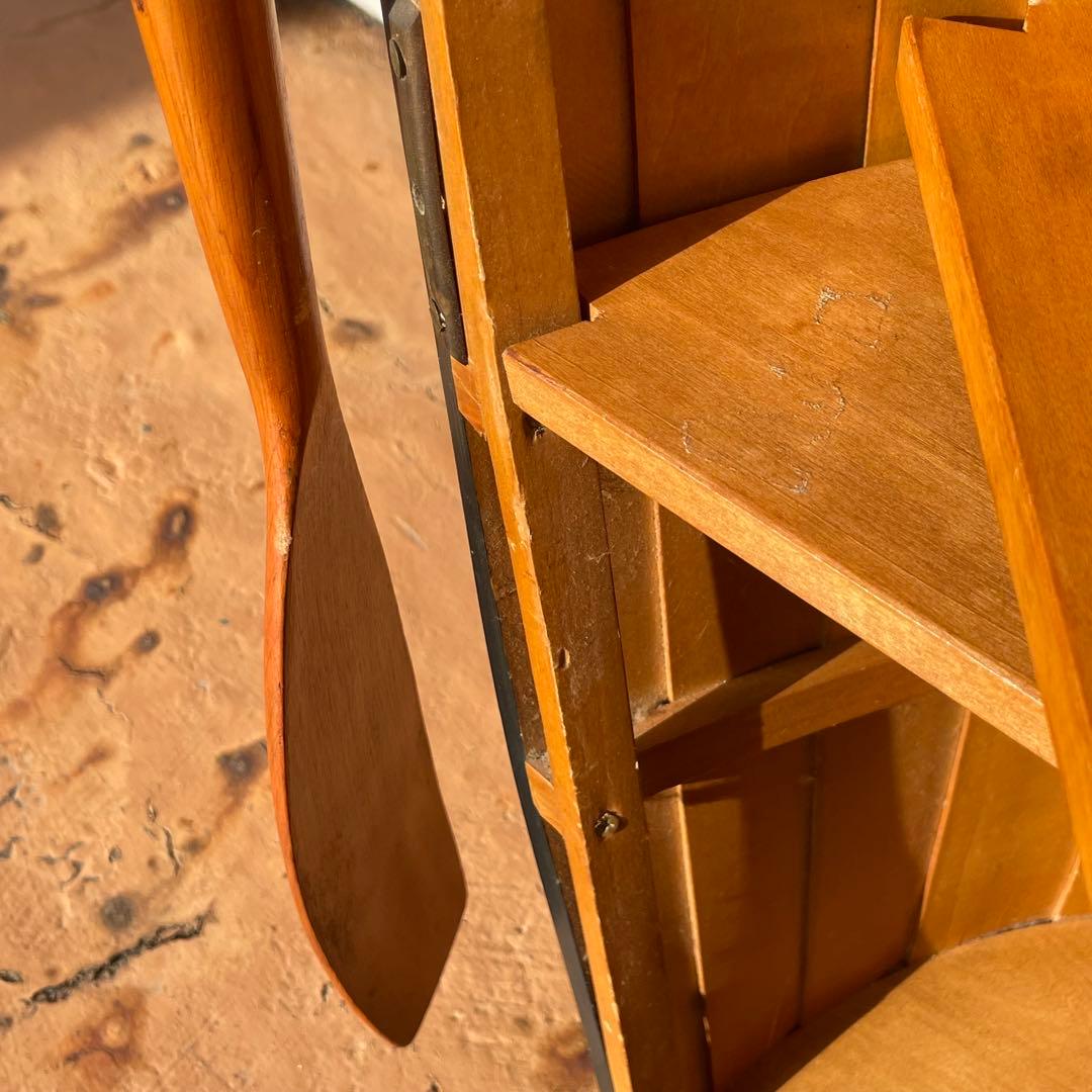 アメリカン　舟型　ボート型シェルフ！オール付き！カフェやマリンショップ！