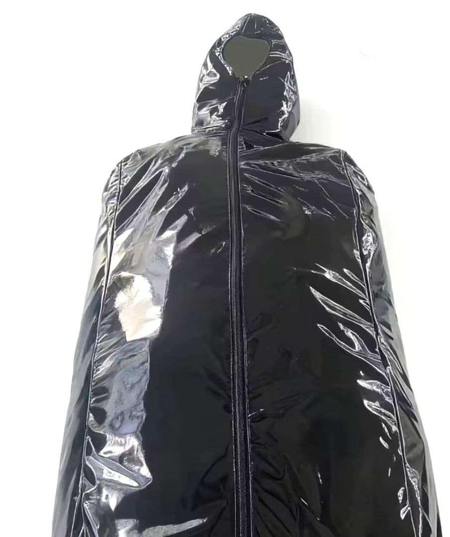 寝袋ゼンタイ拘束全身タイツ光沢エナメルマミーボンデージコスプレSM