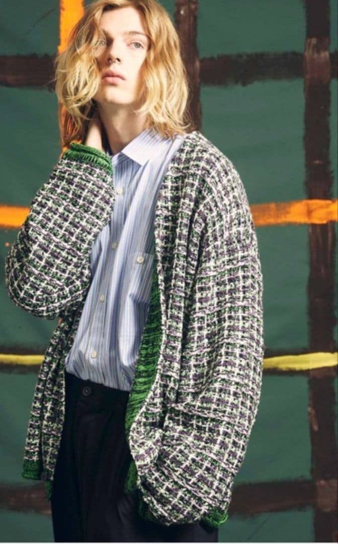 【美品】大森元貴着用 MAISON SPECIAL ツイード カーディガン