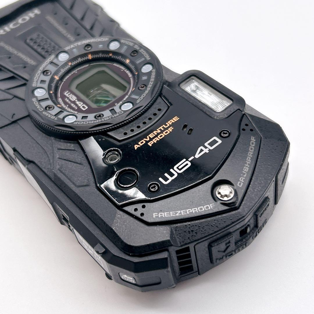 RICOH WG-40 防水デジタルカメラ ブラック