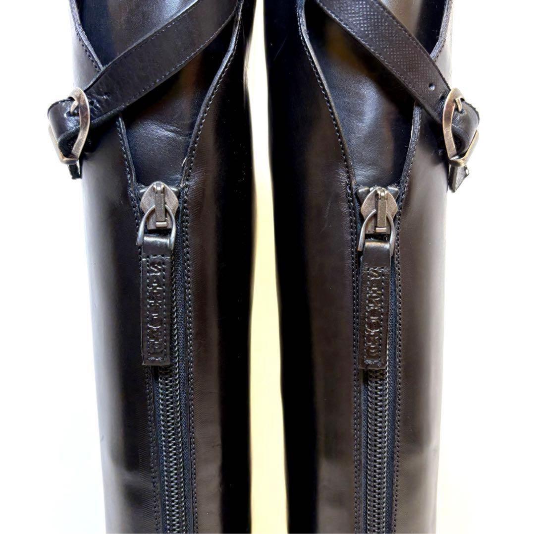 【美品】サルトル シングルバックベルトブーツ 37