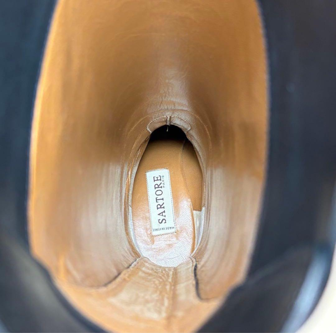【美品】サルトル シングルバックベルトブーツ 37