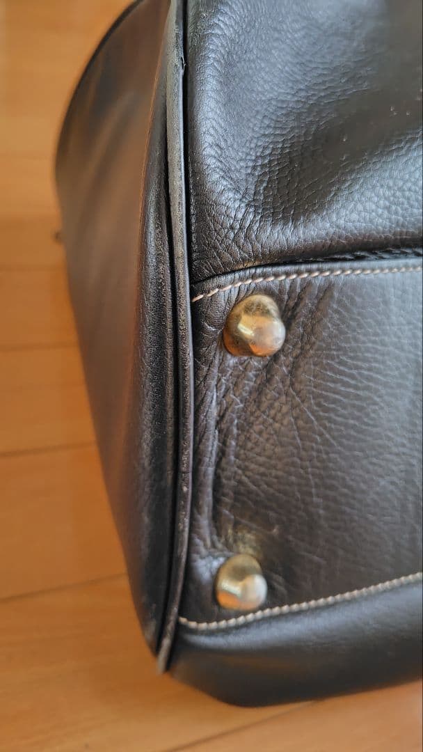 フェラガモ ボストンバッグ 黒 本革