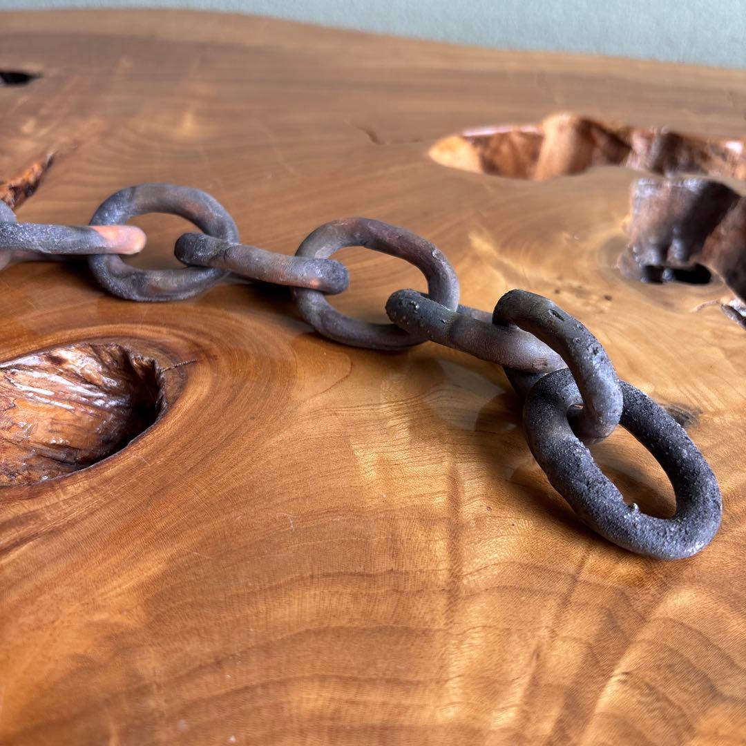 備前焼 松本頼明造 「鉤瓶花入」 共箱 花瓶 高さ17cm