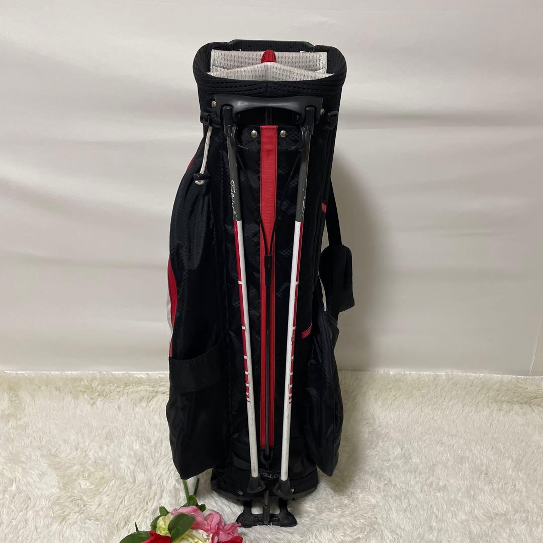 人気✨タイトリスト スタンド式キャディバッグ リュック フード付 軽量 機能性◯