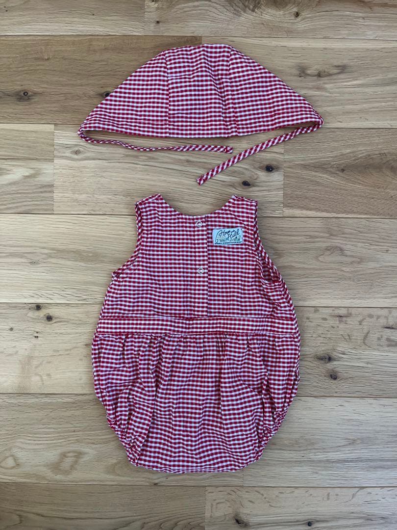 House on the Hill ロンパース ボンネット セット 70size