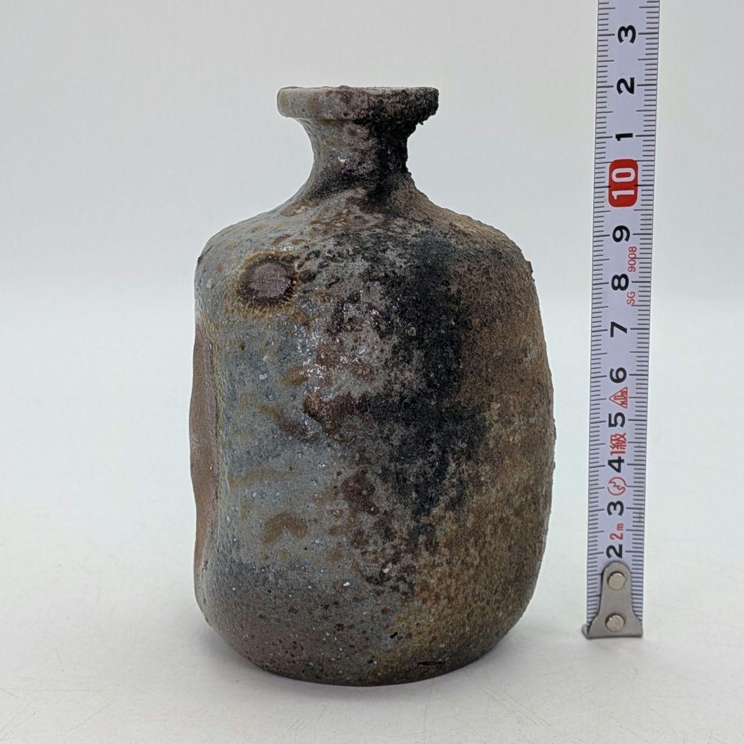 本山和泉 備前焼 窯変徳利 共箱栞 とっくり 酒器 食器 一輪挿し花入 花瓶