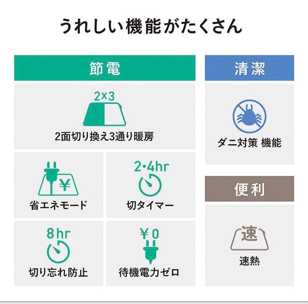 Panasonic DC-15NK ホットカーペット 本体＆おまけラグ　1.5畳
