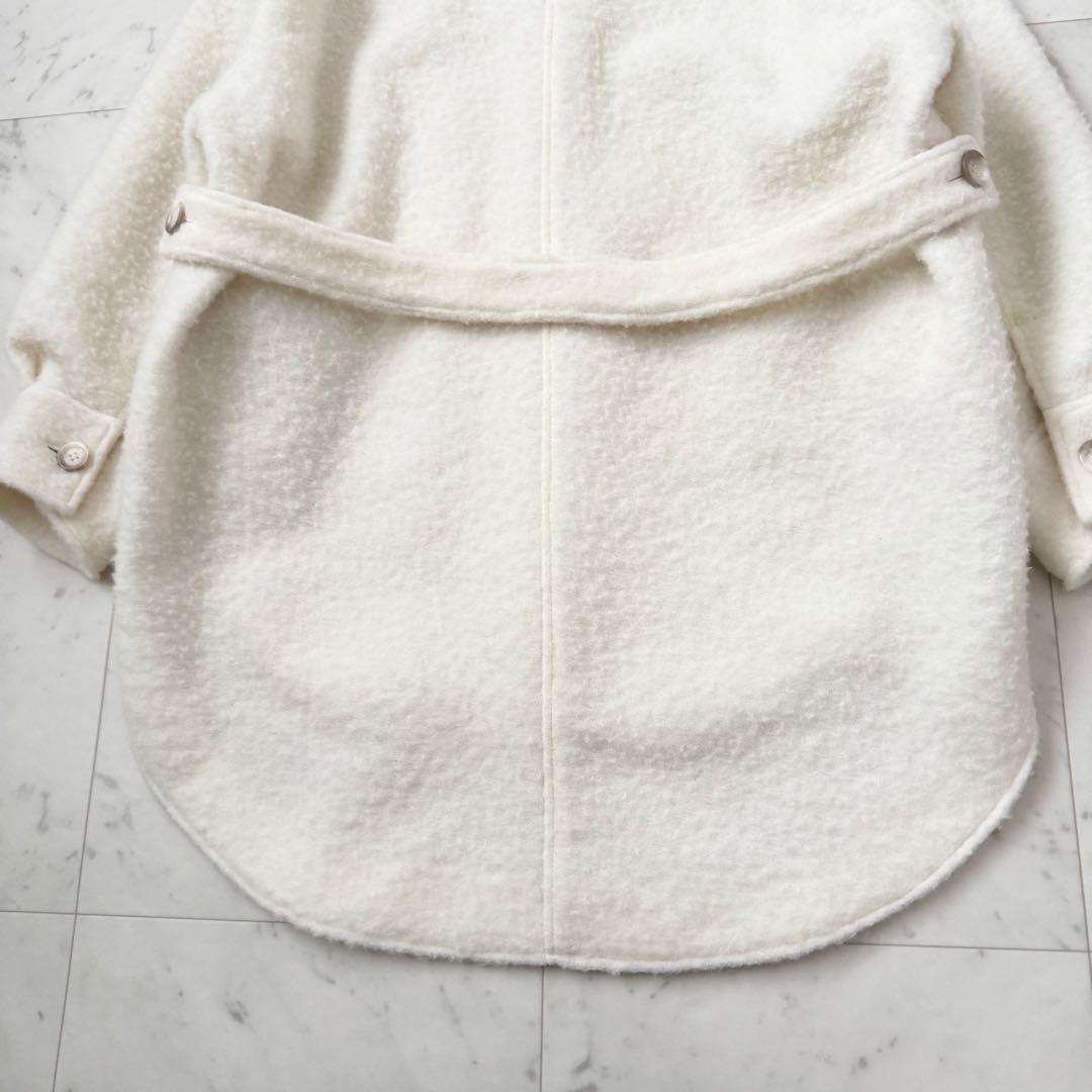 極美品❤️パシオーネ passione シャギーコート　ノーカラー　ジャケット