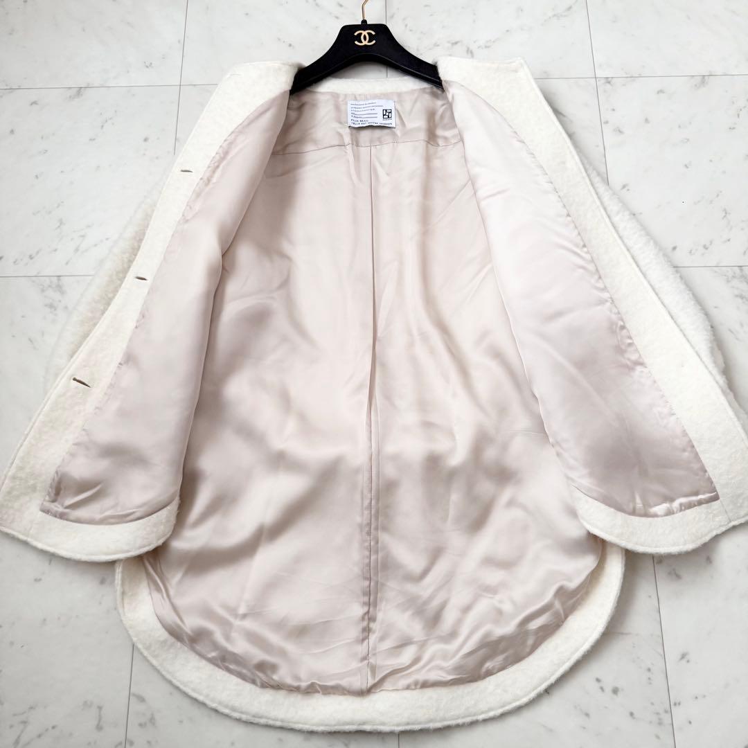 極美品❤️パシオーネ passione シャギーコート　ノーカラー　ジャケット