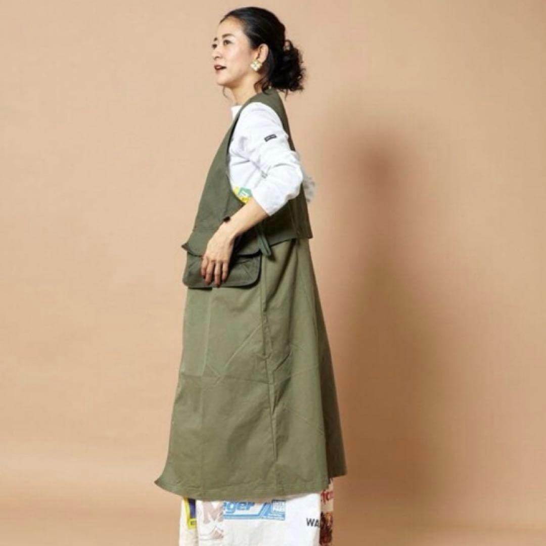 WORKWARE × Freada ミリタリー2WAYロングベスト