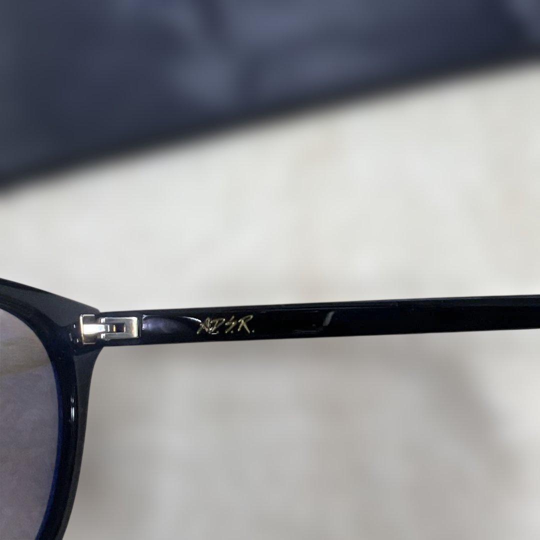 ADSR ブラックフレーム サングラス ケース付き