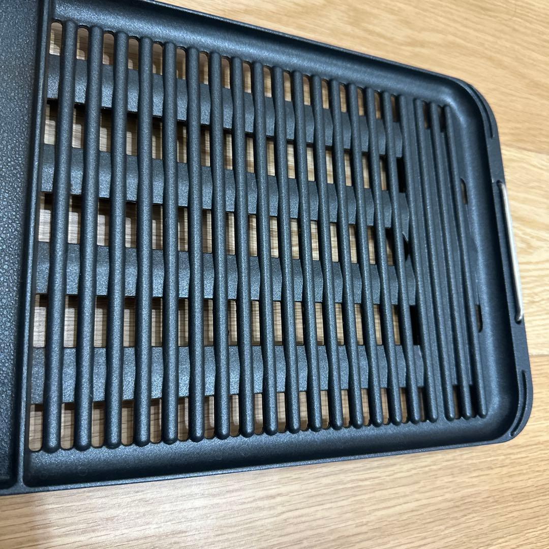 山善 煙の少ない焼肉プレート ワイドサイズ YGMC-FXT130黒