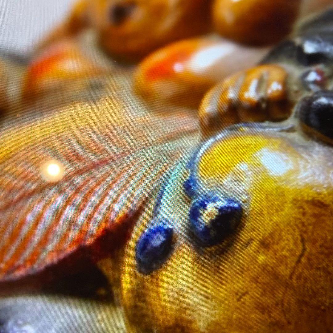 古陶彩色　備前　布袋　時代