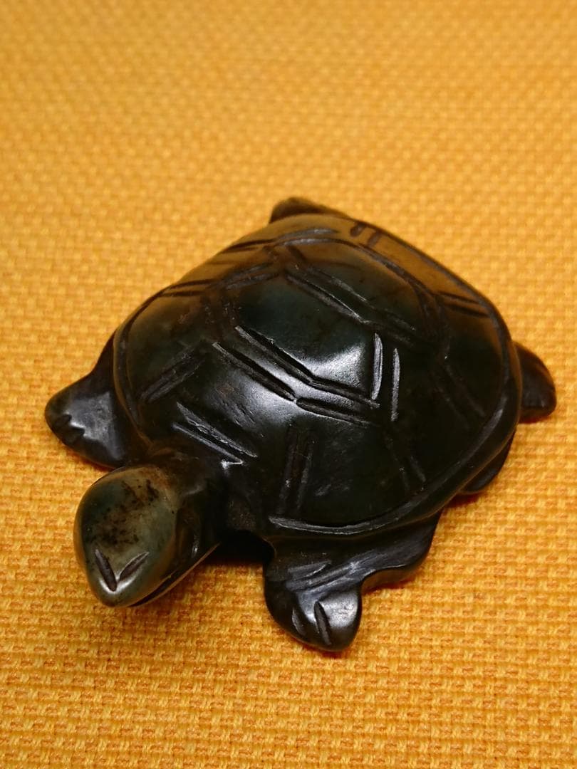 【美品】カメ　亀　古玉　古玩　骨董　置物　インテリア　工芸品　美術品　A1728