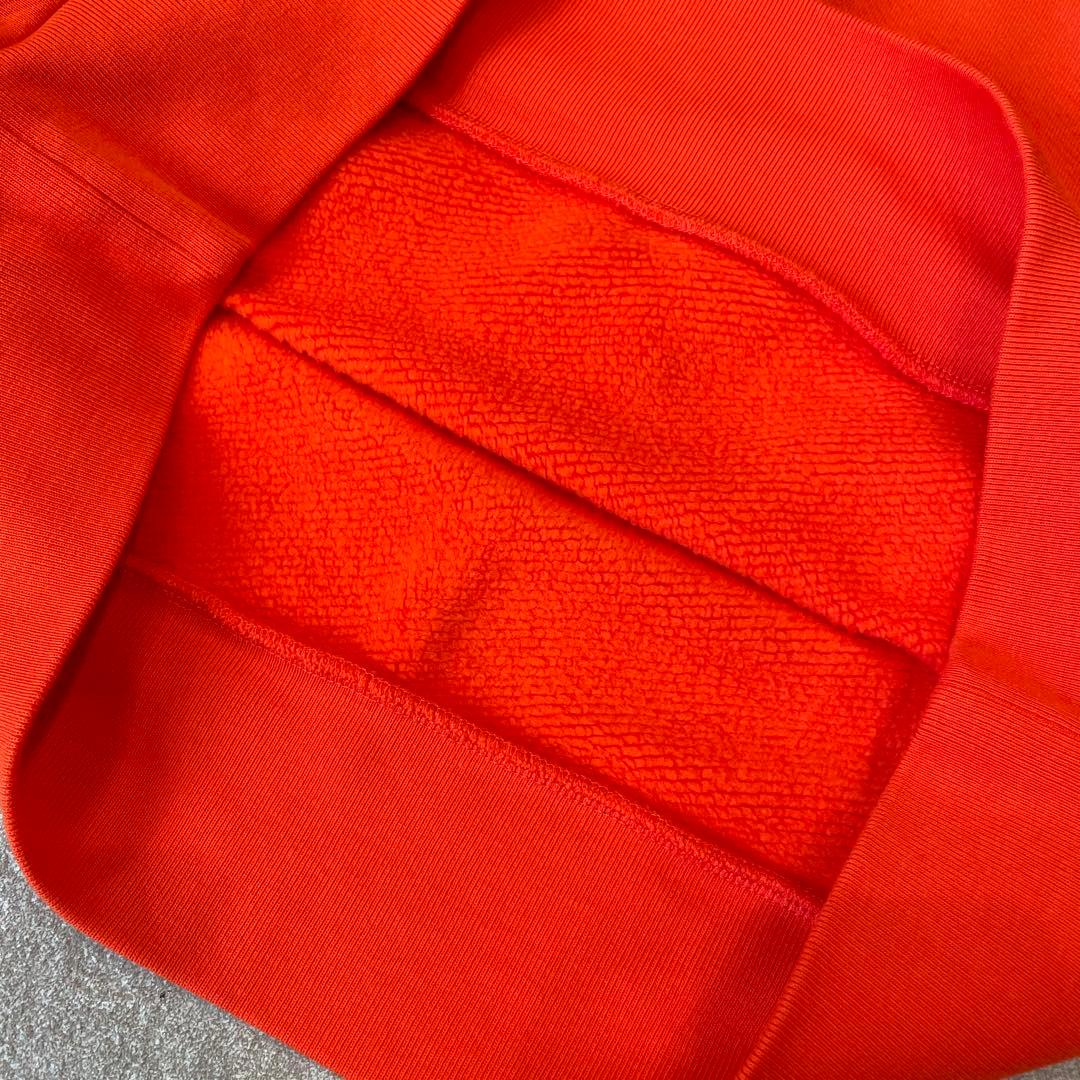 美品★モンクレール SWEATSHIRT スウェット 裏起毛 ロゴ オレンジ