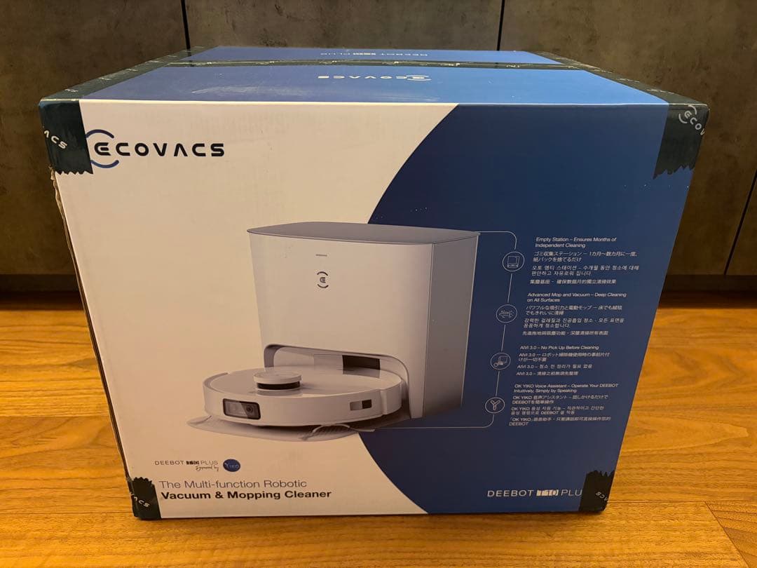 【新品/未使用】ECOVACS DEEBOT T10 PLUS ロボット掃除機