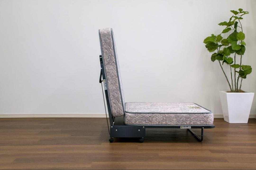 【美品】 FRANCEBED フランスベッド 折りたたみベッド 花柄デザイン