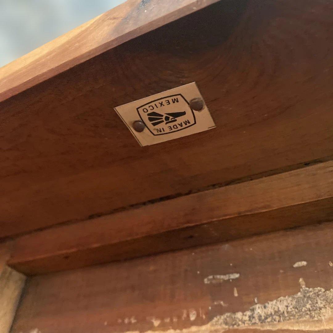 アンティーク　木製 小型　ナチュラルウッドの机