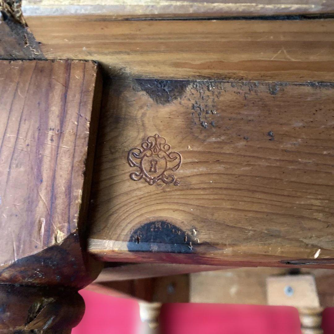 アンティーク　木製 小型　ナチュラルウッドの机