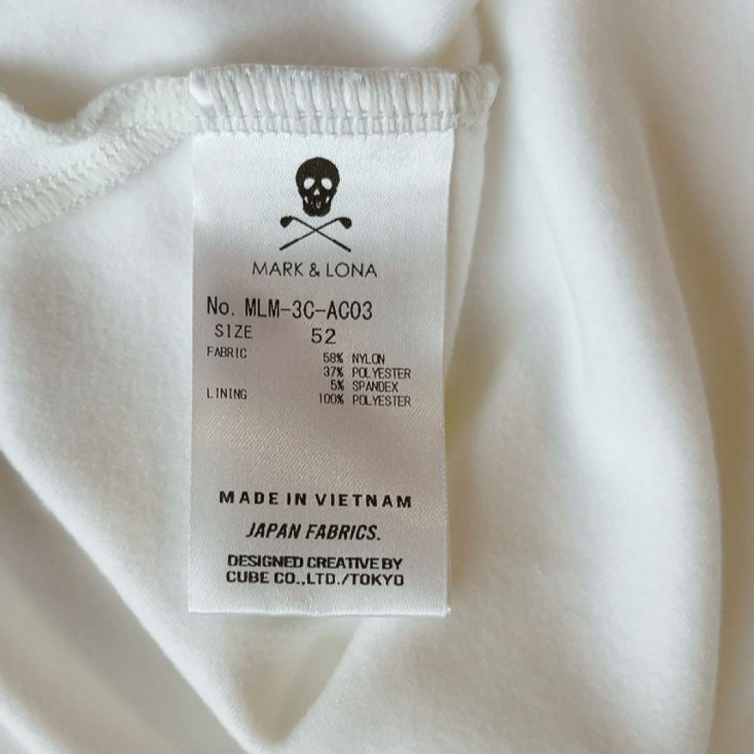 新品　3L 　XXL　2023　マークアンドロナ エスカレード ハーフジップ 白