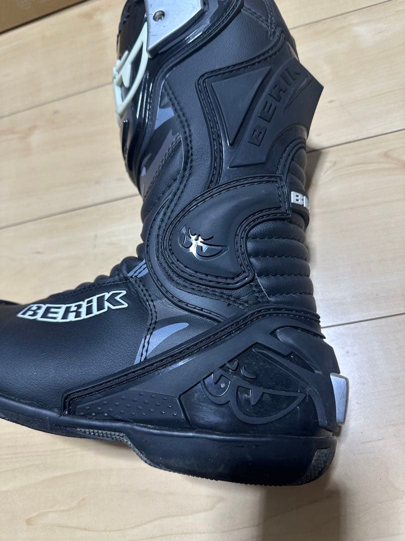 BERIK ブラック バイクブーツ SIZE43