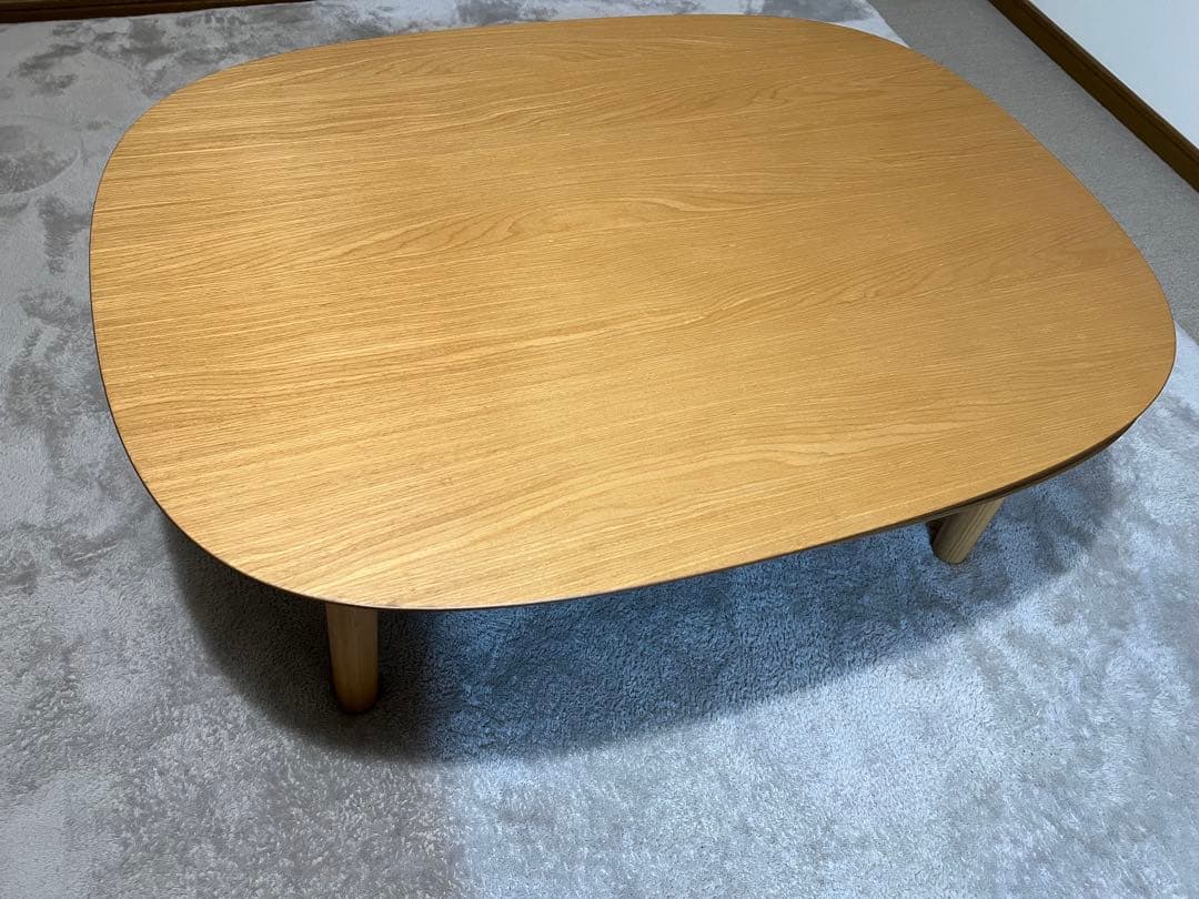 無印良品　楕円こたつ　小　ナチュラル【取扱説明書付】