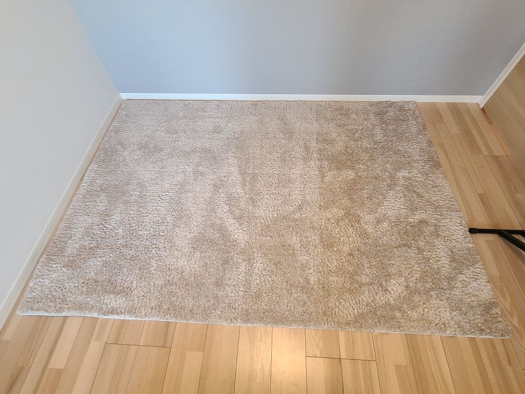 ジャギーラグ ベージュ 160cm×230cm