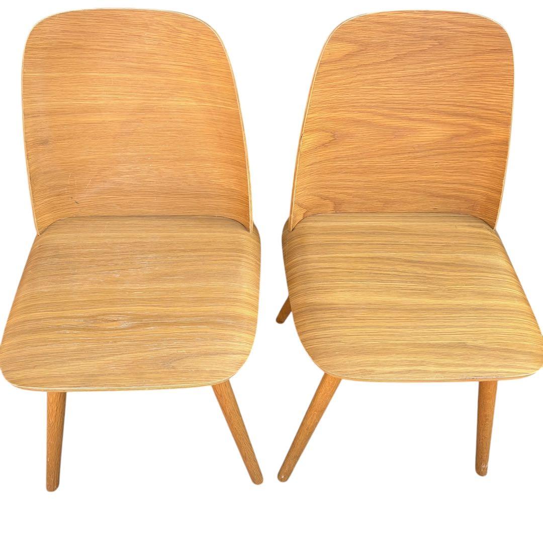 【美品】muuto ムート Nerd Chair ナードチェア オーク 2脚分①