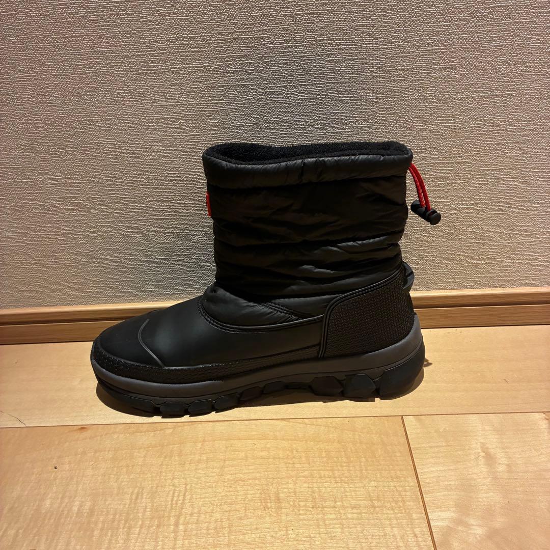 人気❣️ HUNTER イントレピッド ショート スノー ブーツ ブラック　黒
