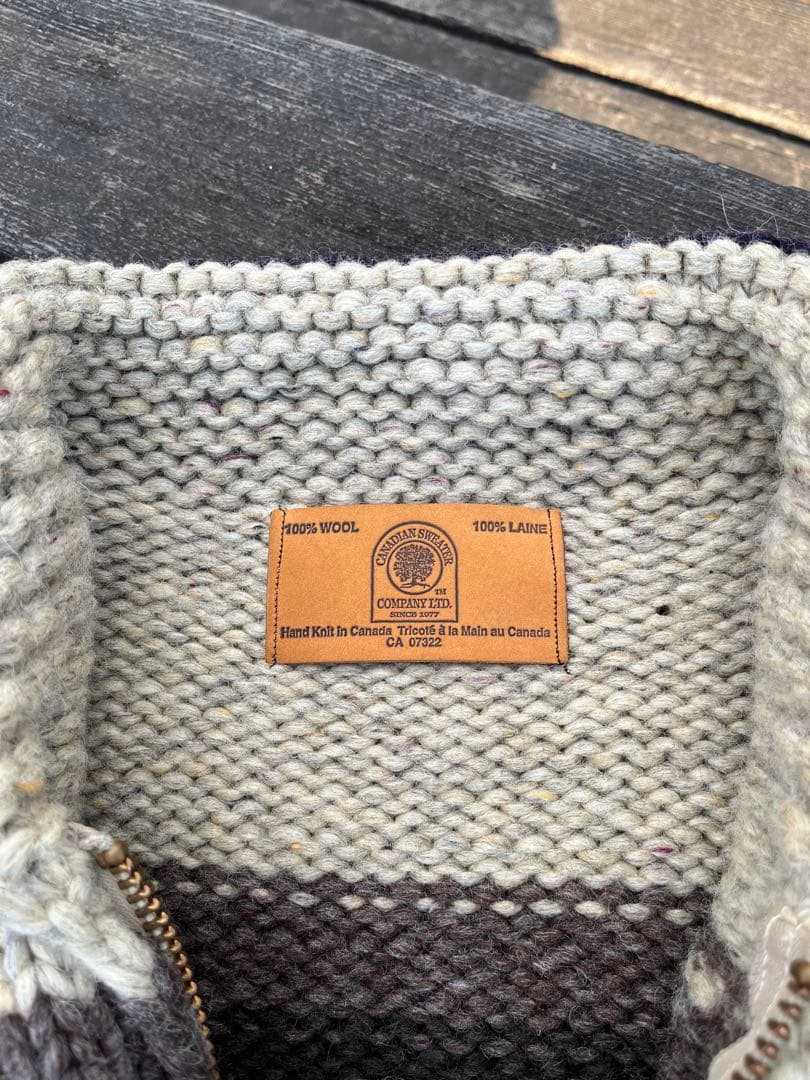 CANADIAN SWEATERカナディアンセーター カウチンカーディガンM