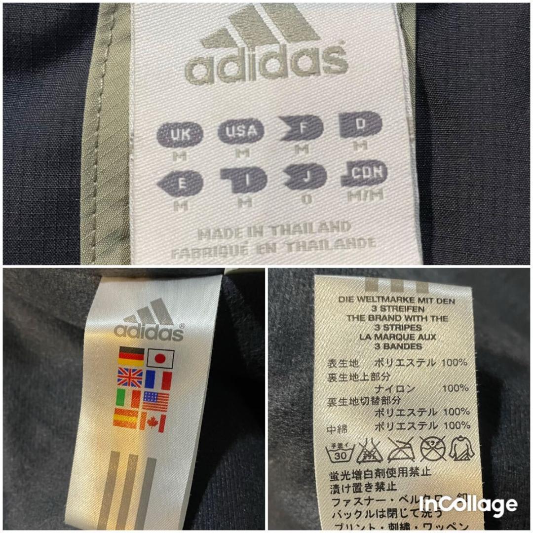 00s adidas パフォーマンスロゴ 刺繍 中綿 ベンチコート アディダス