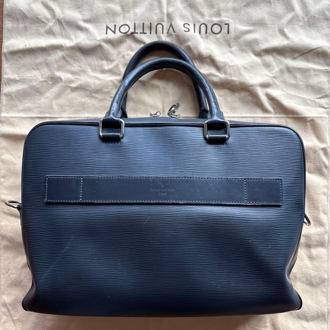 Louis Vuitton エピレザー ビジネスバッグ ネイビー