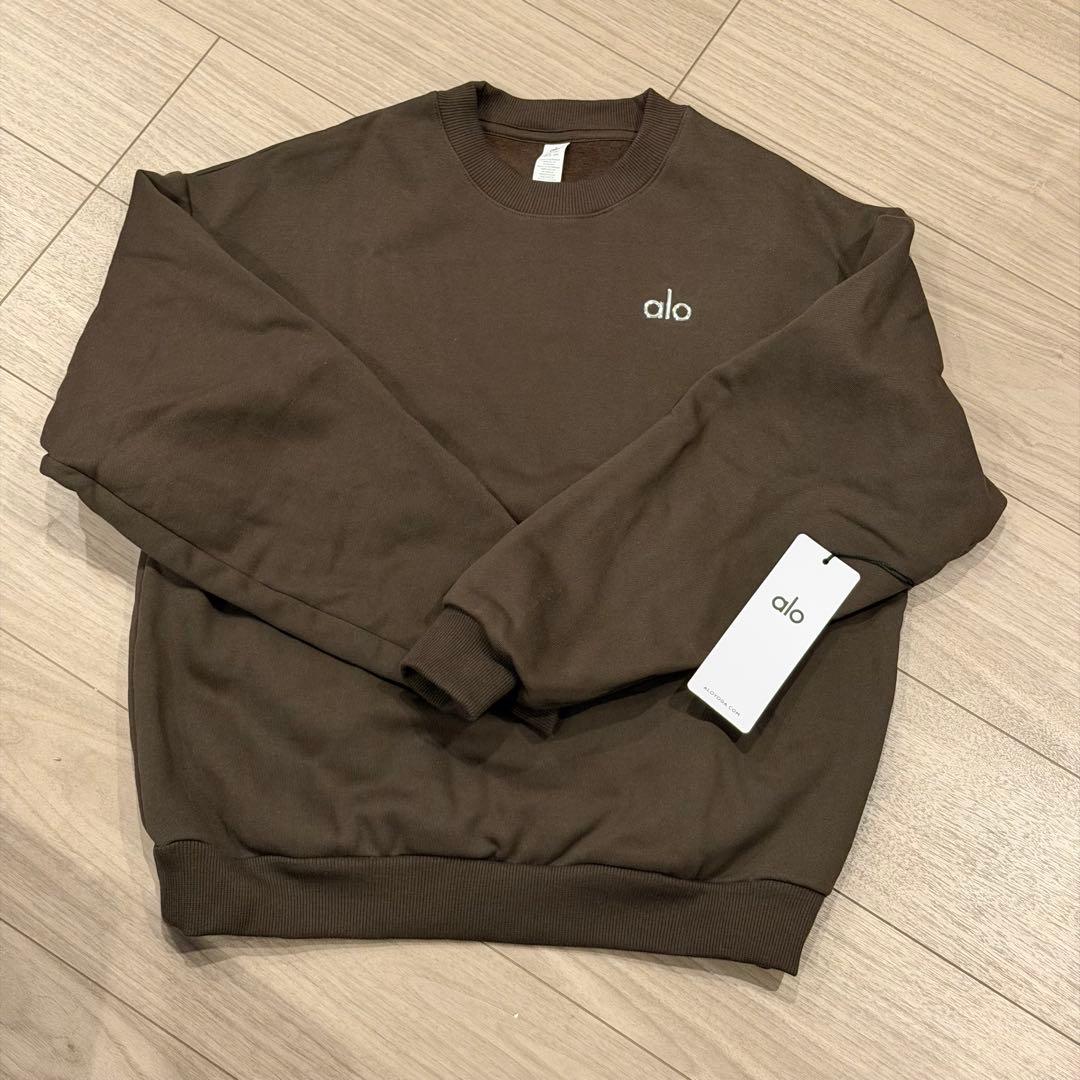 タグ付き新品 alo トレーナー ブラウン