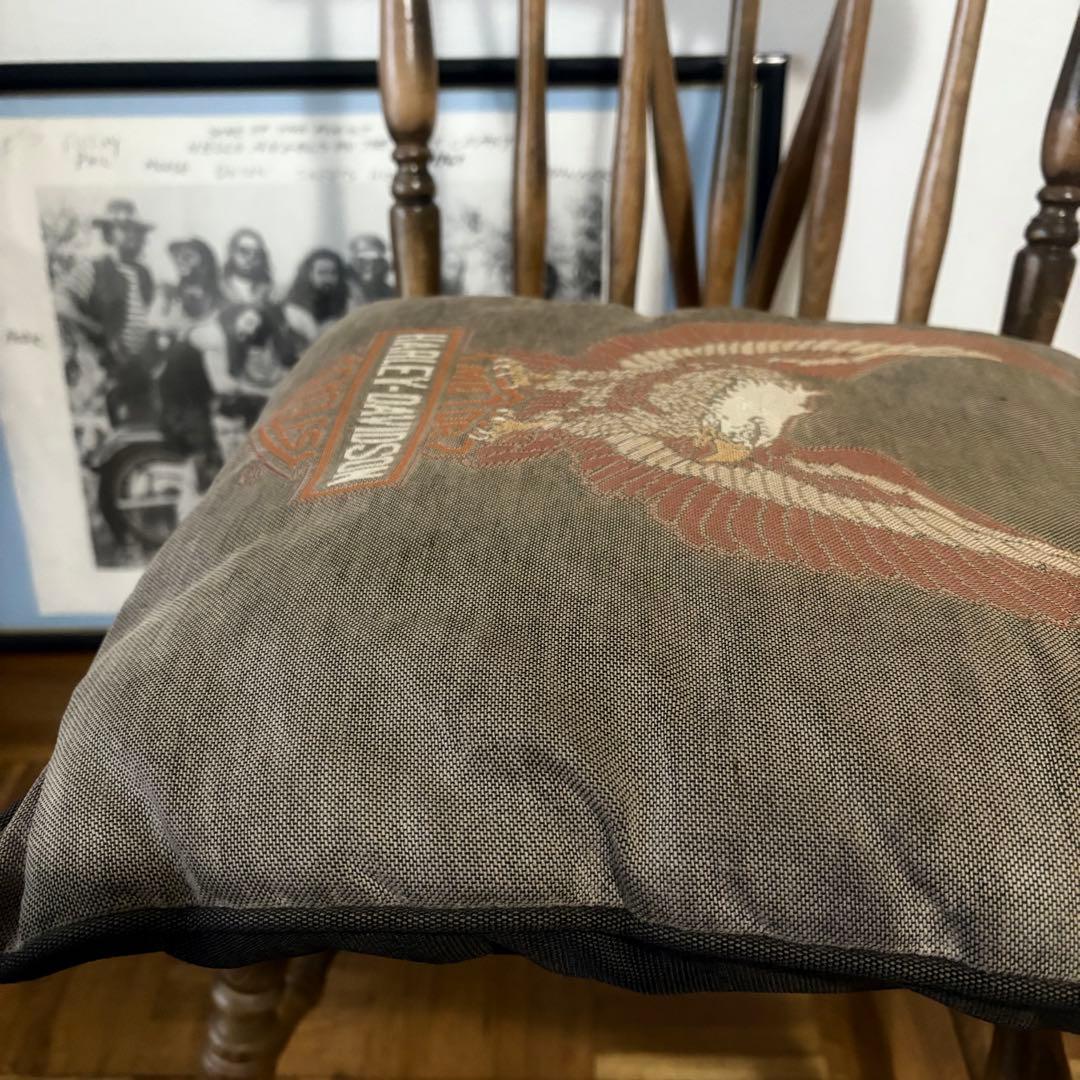 希少 ノベルティ 60's〜 ヴィンテージ ハーレー イーグル クッション