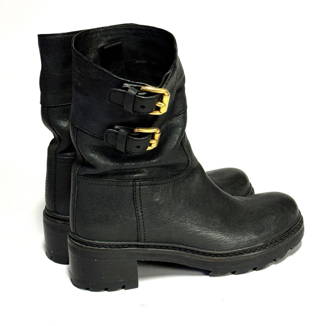 ラムチョコちーずさん専用PRADA ブーツ23cm(35.5)牛革/3U5360