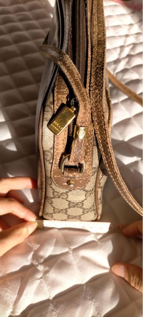 GUCCI GGパターン ショルダーバッグ ベージュ