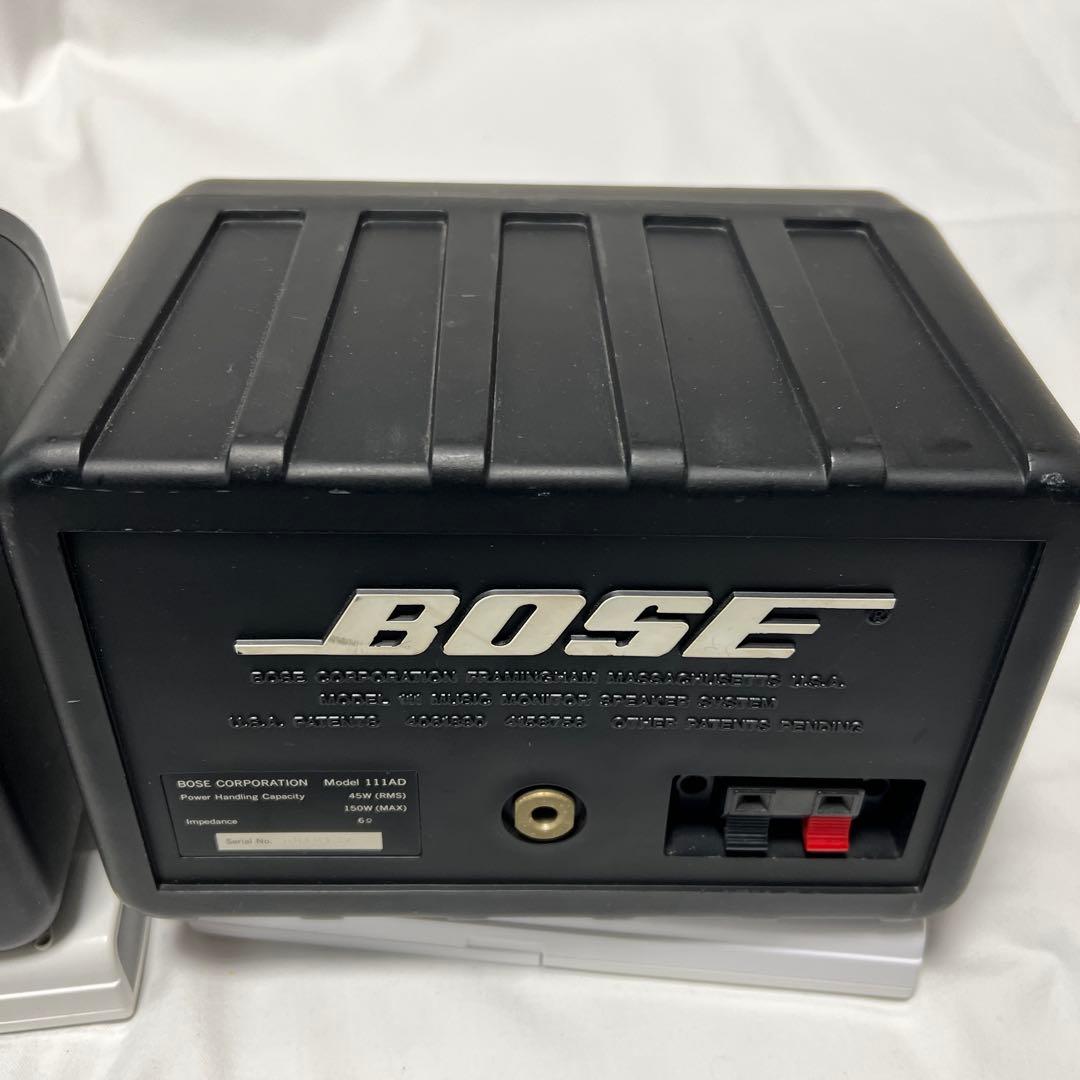 大人気品 BOSE ボーズ 111AD スピーカー ペア　シリアル連番③ 傷有