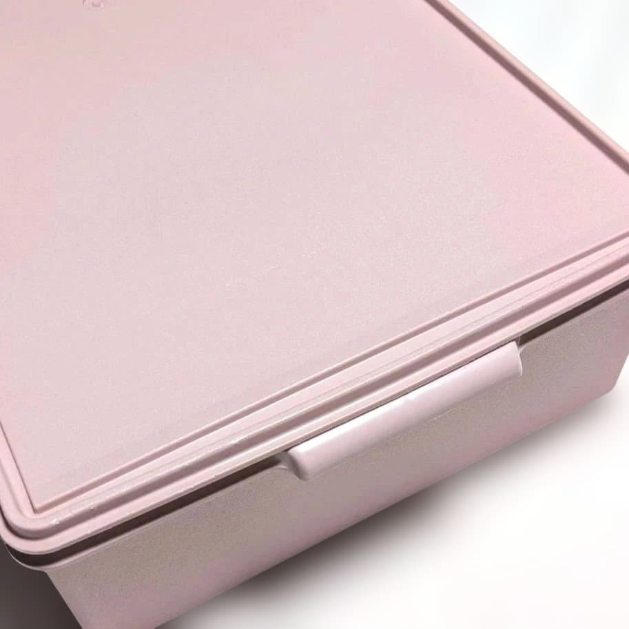 タッパーウェア　ピンク　ロングスーパーケース　2個