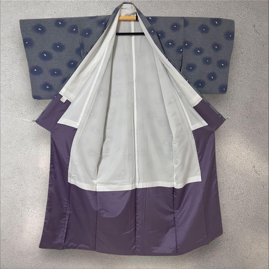 k231 洗える着物 飛び柄小紋 名古屋帯 四点フルセット身丈161裄丈68