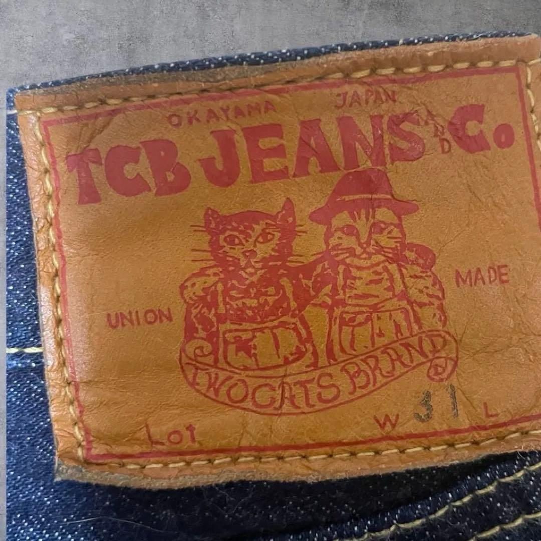 【特別価格】TCBLate S40's Jeans 13.5oz 赤タブW31